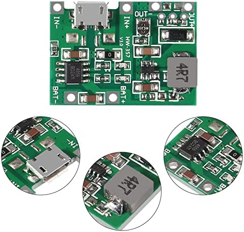 Diitao 10pcs 2a 18650 Литиум Li-Ion модул за полнач на батерии USB TP4056 DIY комплет делови засилување 3,7V до 5V 9V 12V 2A Прилагодлив DC-DC