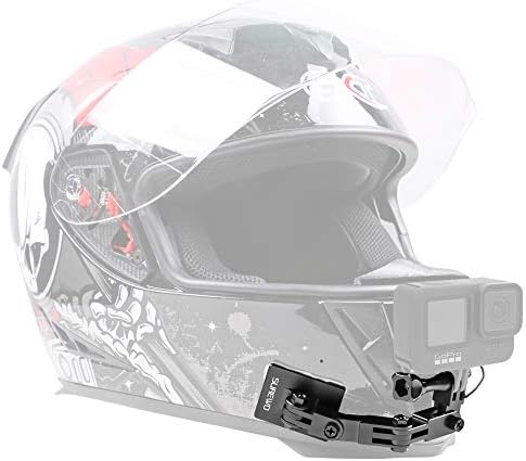 Surewo алуминиумски мотоцикл шлем Чин монтирање компатибилен со GoPro Hero 11/10/9/8/6/6/5 Black, DJI OSMO ACTION 3/2/AKASO/CAMPARK