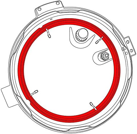 GJS Gourmet Rubber Seal Ring Compational со Mueller 10-во-1 6Q шпорет на електричен притисок со германски термав технолошки модел ML100A-M01