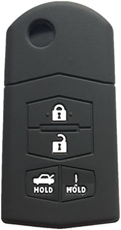 Замена на тампон за влез на силиконски клуч за влез на силиконски клуч за далечински управувач FOB Замена на куќиштето за замена за Mazda 3