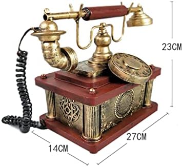 Гроздобер Креативен Декоративен Телефонски Модел Антички Телефонски Декор Фиксен Ретро Телефон Декор За Домашно Биро Украс
