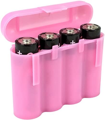 Две Battц Батерија P ААА Розова Пластична Кутија За Чување Батерии Кутија Сад Брод