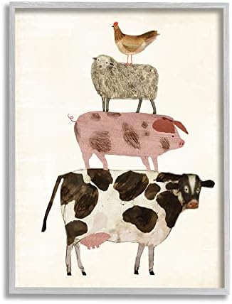 Ступел Индустрии Крави Овци Свињи И Пилешки Пупки Од Штала Наредени Животни Од Фарма, Дизајн На Викторија Борхес
