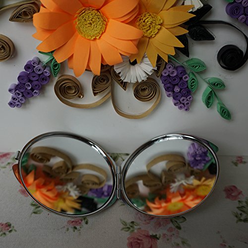 Јантенг го направи десктоп Сатсуки Азалеа Природа цвеќиња на паричник, огледало за шминка, огледало на џеб