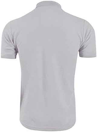 Мажи Поло кошула тенок фит кратка ракав голф кошула цврста изведба Обични маици со цврста боја на отворено маички врвови