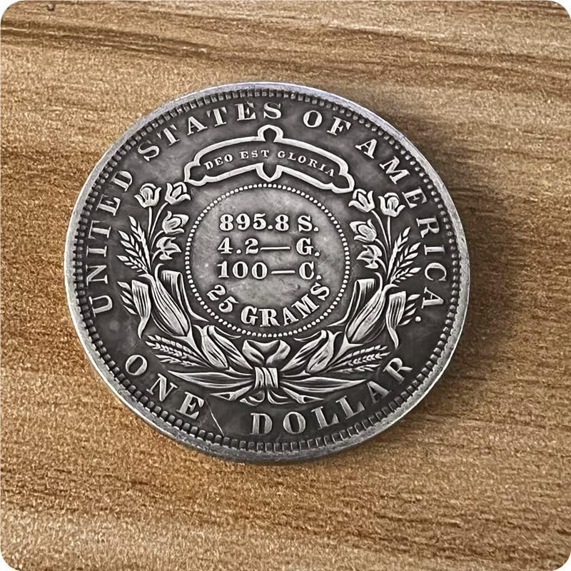 Avcity Antique занаети Соединетите Држави 1879 година комеморативна монета месинг сребрена позлатена 2412-1