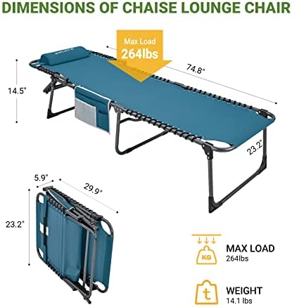 Wayyjoy Chaise Lounge Chood Choots Outdoor Deck Deck Sun Lounger Chood за надворешна плажа внатрешен базен базен тревник за сончање