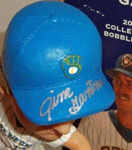 Пиварите во 2004 година Jimим Гантнер го потпишаа Bobblehead SGA JSA COA Auto Autographed Gumby - Автограмирани фигурини на MLB