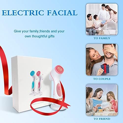 Електрична четка за чистење на лицето за чистење на лицето за ексфолијација и чистење на длабоко чистење ротирачки масивец на