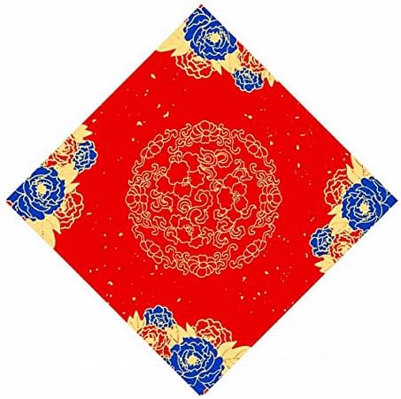 Welliestr 40pcs Кинеска црвена Xuan Paper, кинески пролетен фестивал Фу Шатер празен калиграфија Дуфанг Црвен ориз хартија