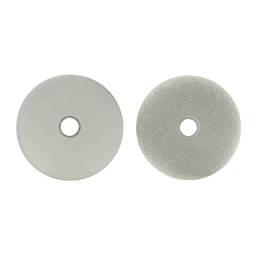 UXCELL 2PCS 100мм 4-инчен грип 180, 1000 дијамантски обложени рамни диск со рамен диск за мелење за пескарење
