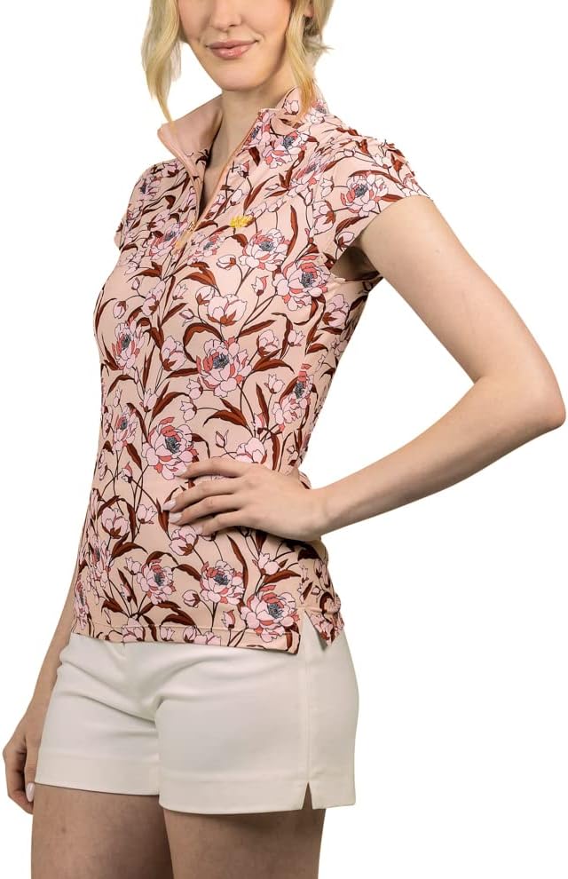 Kastel Densher Women'sенски лесен трепет ракав за сонце | 1/4 Зип Атлетски врвови | Заштита на UPF 30+