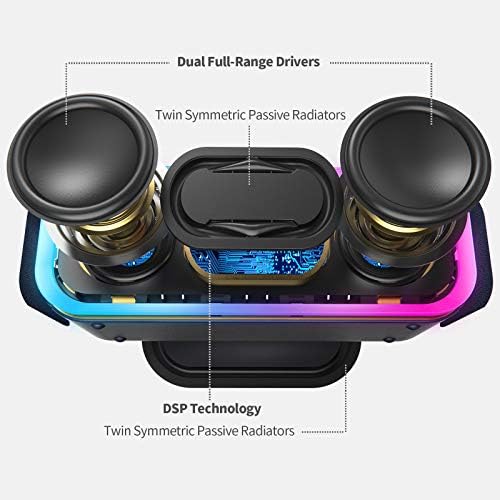 Doss Soundbox XL 32W Bluetooth звучни звучни звуци Soundbox Pro+ безжичен звучник за Bluetooth - црна