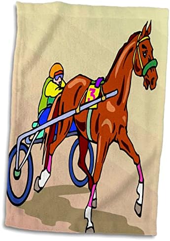3DROSE TDSWHITE - Илустрации за коњи на коњи - Sulky Racer коњски спортови - крпи