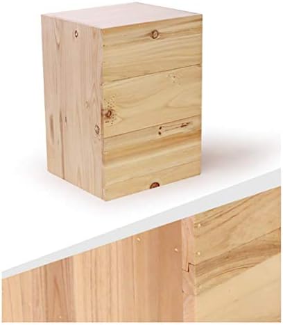 Кутија за складирање Десктоп канцеларија кутија за складирање Мал кабинет Три фиоки цврсто дрво козметичка класификација кутија
