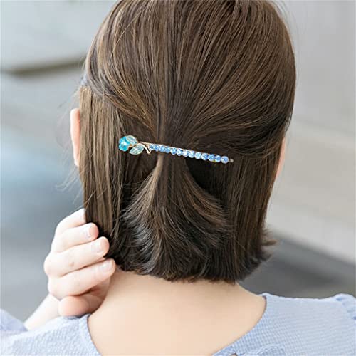 Полу вратоврска Клип за коса на XJJZ женски задниот дел од главата лажица врвот клип коса украс клип шема збор клип
