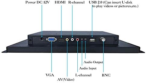 iChawk K156MN-591/15. 6 инчен 1366x768 16: 9 AV BNC HDMI VGA Метална Школка Вградена Отворена Рамка Вграден Звучник Далечински Управувач Компјутер Монитор ЛЦД Екран ДИСПЛЕЈ USB Порт Прикл?