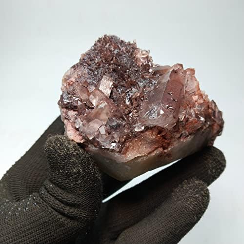Нов 470G хематит Фантомски кварц лековити кристали камен 11x7x5cm