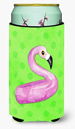 Богатствата на каролина BB8255TBC Flamingo Плови Зелена Polkadot Високо Момче Гушкач, Може Ладилник Ракав Гушкач Машина Перат Пијалок