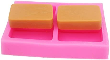 4 празнина правоаголник 0934 занаетчиски силиконски сапун занаетчиски калапи DIY рачно изработени сапуни со сапуни