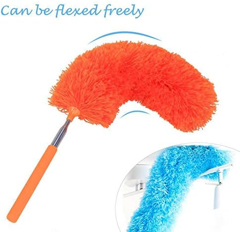 Bjduck99 Soft Telecropic Extend Microfiber Duster Duster Dusting Brush Best Curing Cleaning Tool - сива