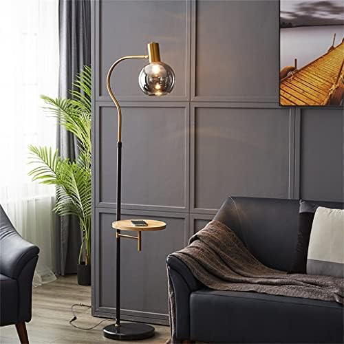 N/А креативна подна ламба со цврста лента за дрво луксузна дневна соба спална соба софа за полнење метални подни светла