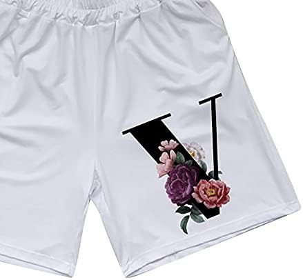 Атлетски салон шорцеви за жени кои џогираат кратки панталони тренингот јога шорцеви џебови фустани летни печати за џемпери