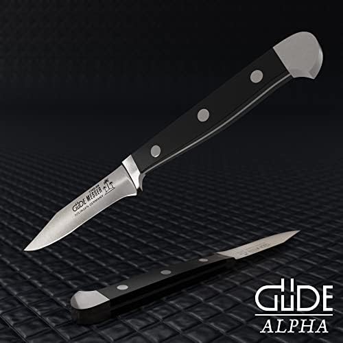 Нож за паринг, алфа серија, пластична црна боја, 8 см