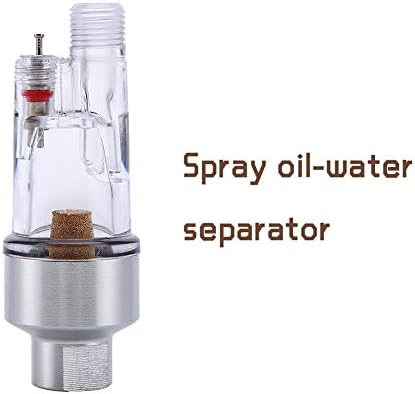Воздушна четка во филтер за мини воздух, сепаратор за масло од влага во воздухот со влага-вода со 1/8 инчи женски навои за воздушни