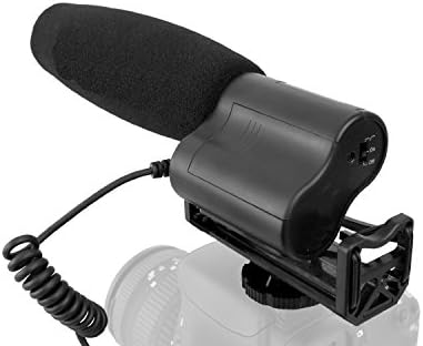 Микрофон со висока чувствителност со пушка со ветер и мртва мачка за ветер за Sony HDR-CX675