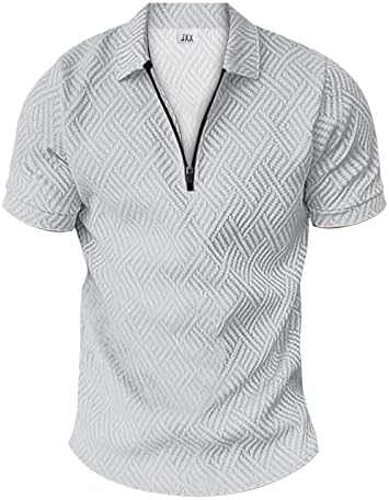 Менс 2023 летни поло -врвови на 4 -ти јули Обичен патент до поло маици лабави се вклопуваат кратки ракави Американски маици