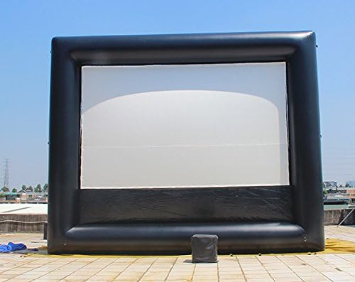 20'x15 'надувување на филмскиот екран без брчки комерцијален двор дома кино силен издржлив; Без вентилатор