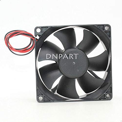 DNPART компатибилен за Everflow R128025BU 12V 0.24A 80 * 80 * 25mm 8cm 2pin вентилатор за ладење