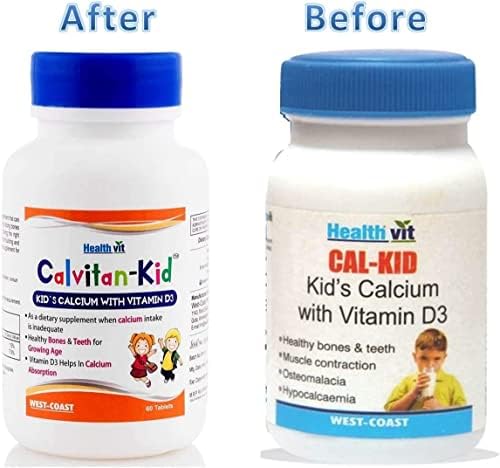 Врана Здравство Калвитан-Дете Дете Калциум, Витамин Д3-60 Таблети
