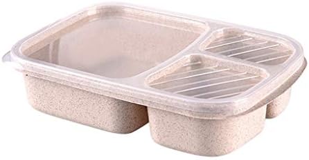 BLMIEDE Ручек Кутија Еднократно 3-Оддел Пластични Поделени Кутии За Складирање На Храна Држачи За Торби За Складирање