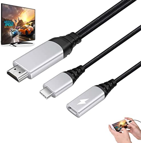 USB C До HDMI Адаптер Кабел Thunderbolt 3/4 4K MHL Кабел w/ 100w PD Напојување Полнење Порта За Macbook Imac Површински Прекинувач