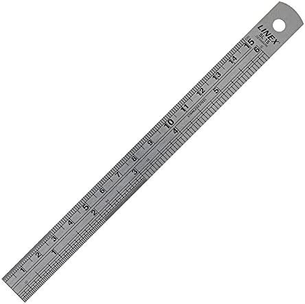 Linex владетел не'рѓосувачки челик Империјал и метрика со табела за конверзија 150мм ref lxesl15