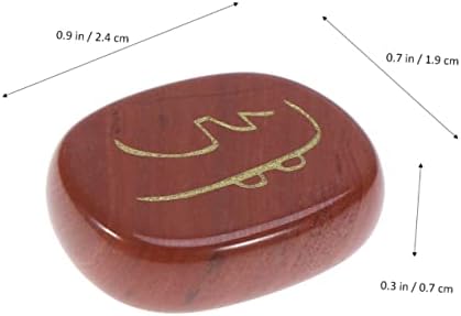 Исцелен палм камења џеб загрижени камени скапоцени камења кристално црвен asаспер црвен Јаспер овален црвен Јаспер мала компонента црвена