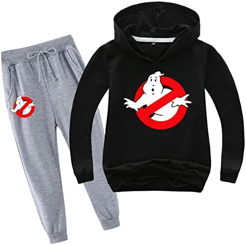 Хоуерту момчиња девојчиња Ghostbusters памучни дуксери и долги панталони сет-случајни џемпери за џемпери дуксери облеки за деца