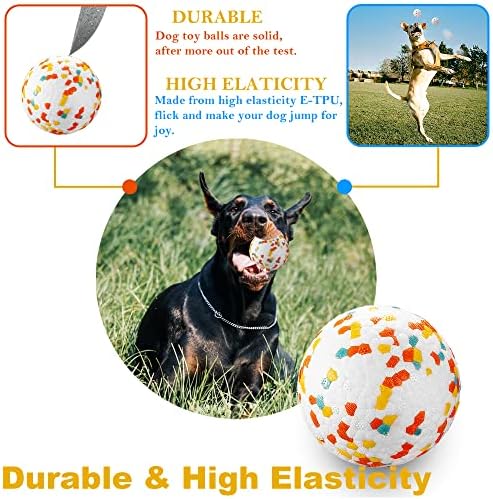 Топки за кучиња од Jerерок, неуништлива топка за играчки за кучиња за агресивни џвакачи, трајна интерактивна топка со висока еластичност