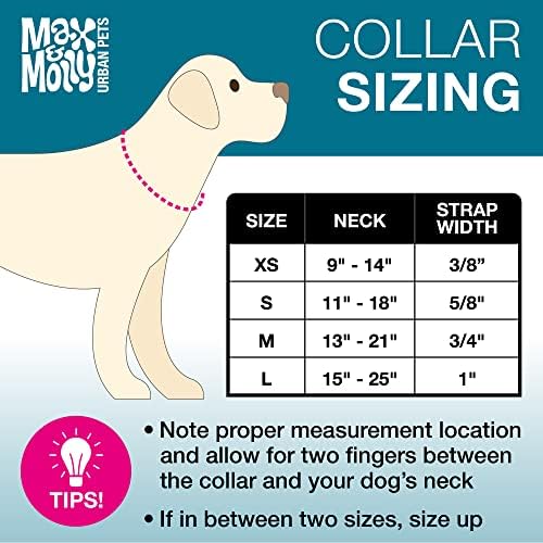Max & Molly Dog & Puppy Cull со моќност, забавен стил за мали, средни, големи кучиња и кутриња, водоотпорни, удобни, прилагодливи, вклучува Gotcha