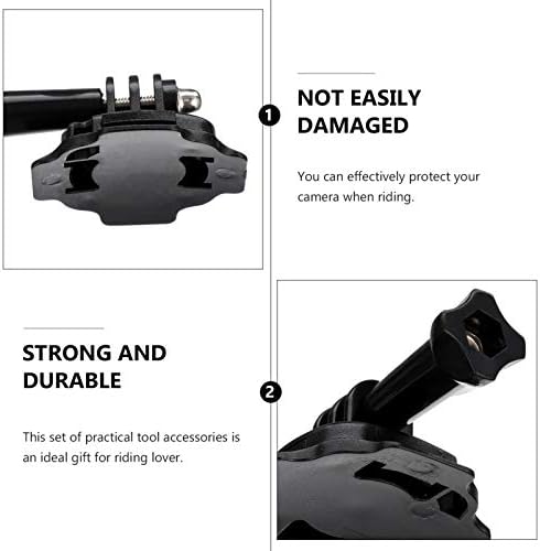 Besportble 2pcs камера држач за држач за држачи за држачи за шлемови на камерата Ротирајте 360 степени за адаптер за монтирање