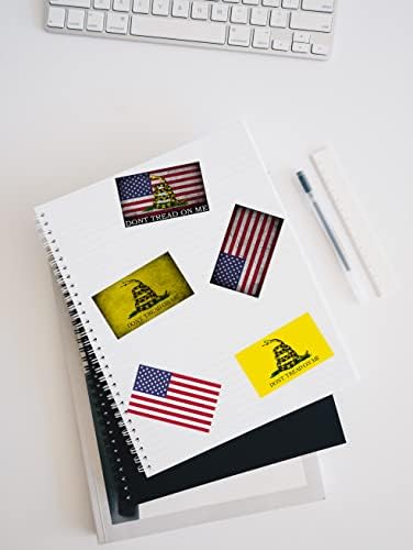 Налепница Пријателе 50-Пакет Американското Знаме Не Гази на Мене Гадсден Потресени 5 Различни Дизајни со 10 На Секој Дизајн Винил Браник Налепници