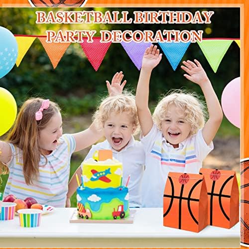 200 парчиња кошаркарска забава фаворизираат торби кошарка подароци со налепници кошарка роденденска забава резерви кошарка добра третираат закуски