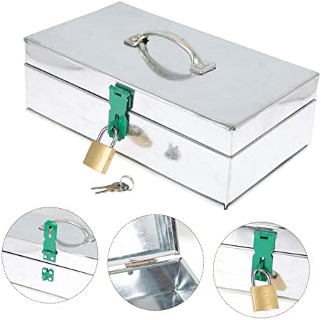 Кутија за кутии за кутии за кутии кутија за складирање со алатка за заклучување и занаетчиска кутија за складирање метална алатка