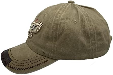 Орел Бејзбол капа Гроздобер прилагодлива тато капа везена измиена капаче од памук за бејзбол капа за мажи и жени