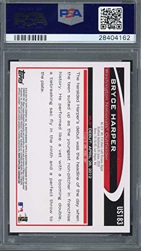 Брис Харпер 2012 Топс ажурирање на бејзбол дебитант картичка RC US183 оценета PSA 10