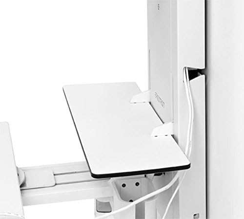 Ergotron Styleview Sit -Stand Vertical Lift Room Topation Copent за 24 LCD дисплеј/тастатура/глушец/скенер за бар -код - бело