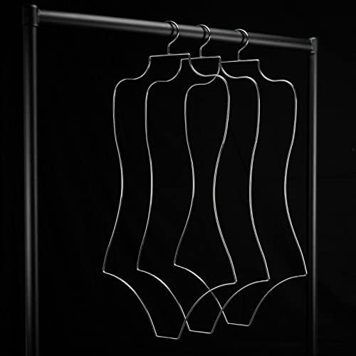 Закачалки за долна облека жица за облик на каросерија закачалки 10 пакувања за капење во бикини за капење