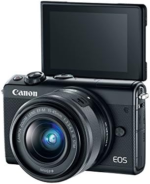Канон ЕОС М100 Камера без Огледало со Леќа од 15-45мм &засилувач; леќа од 55-200мм - wi-Fi, Bluetooth и nfc овозможено